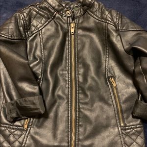 Zara faux leather moto jacket